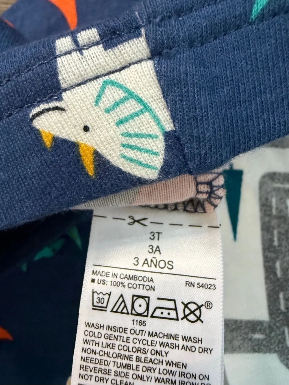 FINAL SALE Old Navy 100% Cotton PJ Pants 2-PACK Roads & Navy Dino